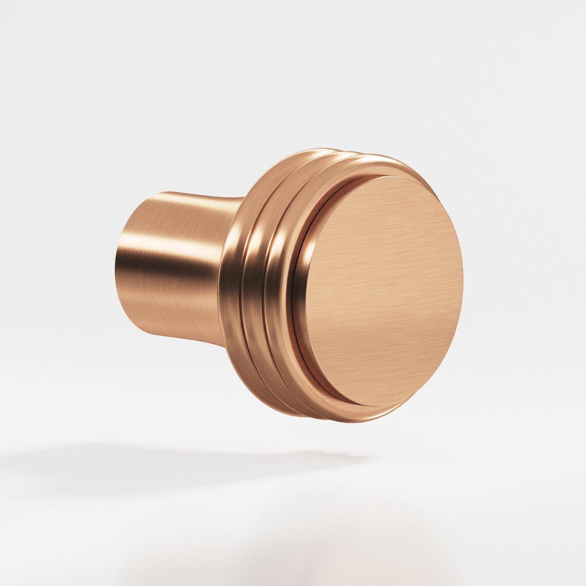 Colonial Bronze 376 Ribbed Round Knob, 7/8 in Diameter - Satin Bronze