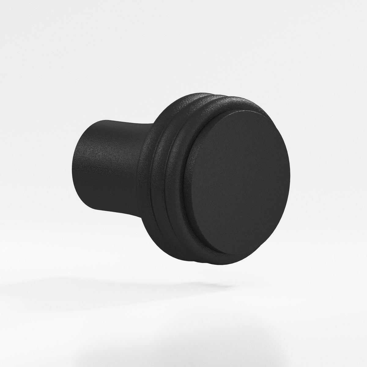 Colonial Bronze 377BB Ribbed Round Back-to-Back Shower Door Knob Kit, 1-1/4 in Diameter - Frost Black™