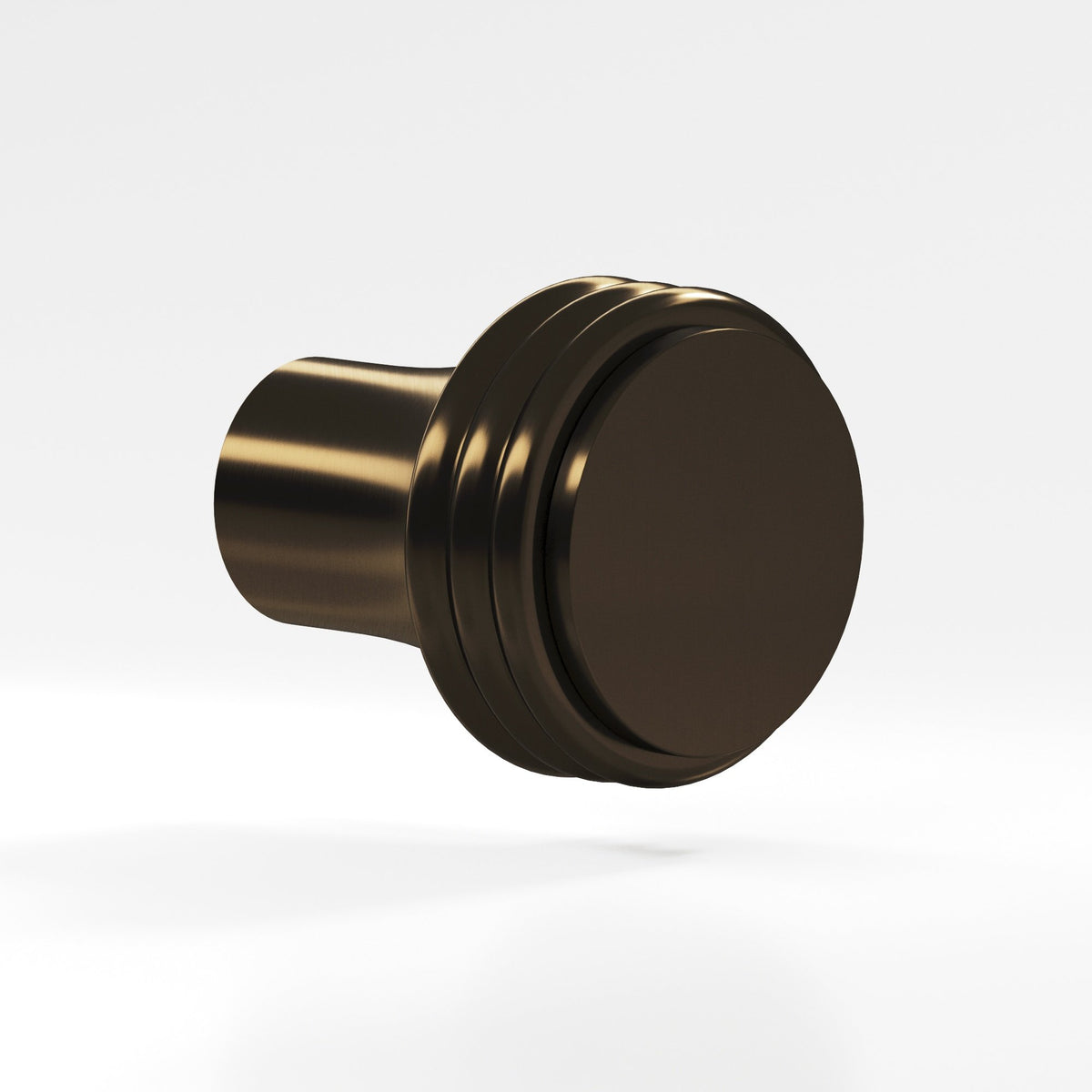 Colonial Bronze 376 Ribbed Round Knob, 7/8 in Diameter - Oil Rubbed Bronze
