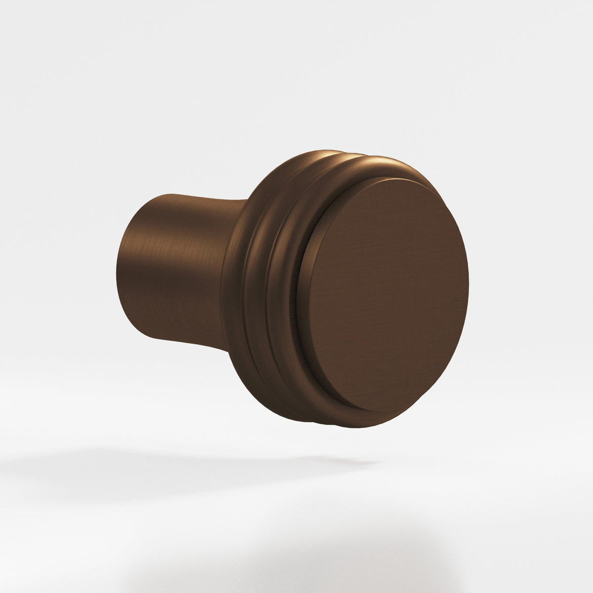 Colonial Bronze 377BB Ribbed Round Back-to-Back Shower Door Knob Kit, 1-1/4 in Diameter - Matte Oil Rubbed Bronze