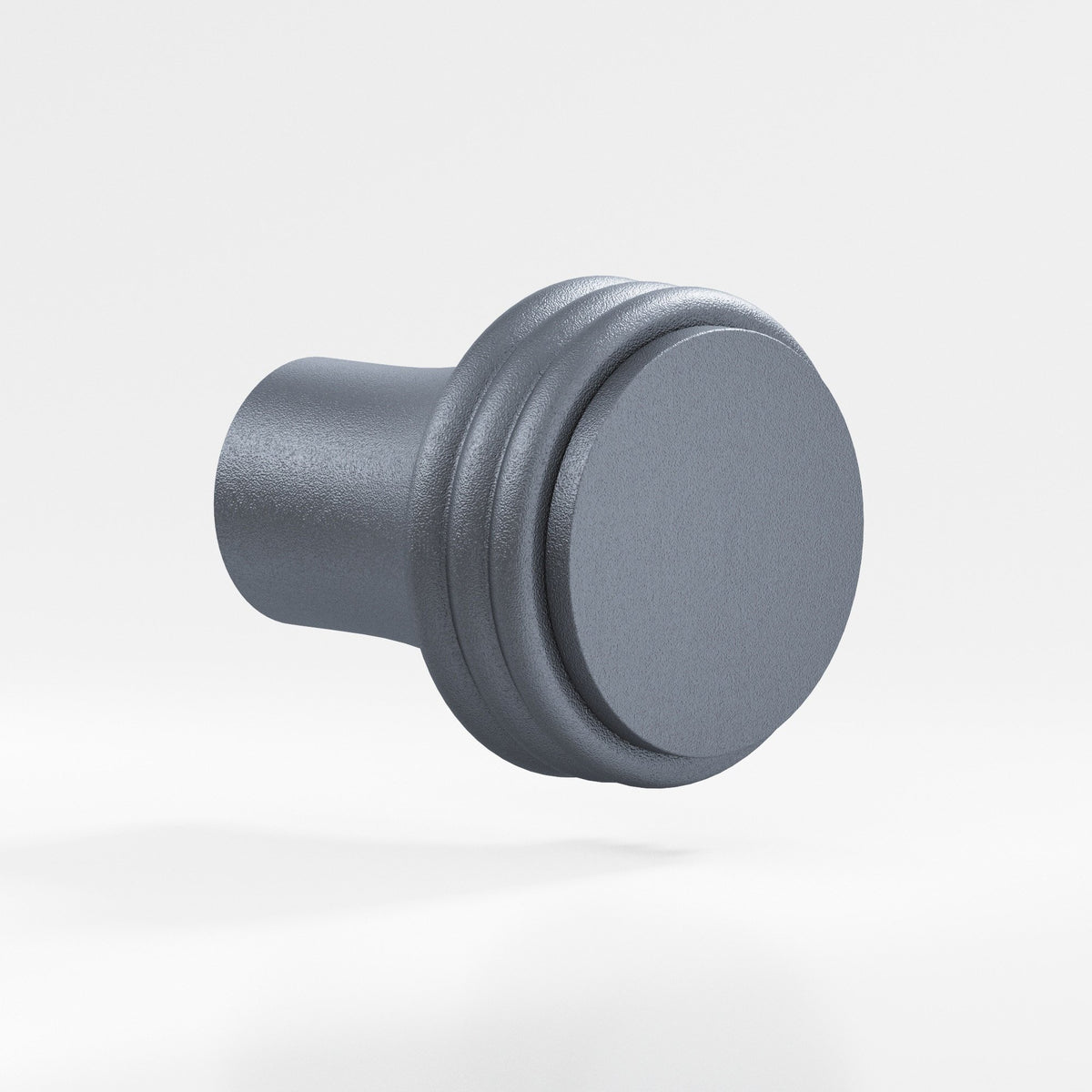 Colonial Bronze 376 Ribbed Round Knob, 7/8 in Diameter - Frost Chrome™