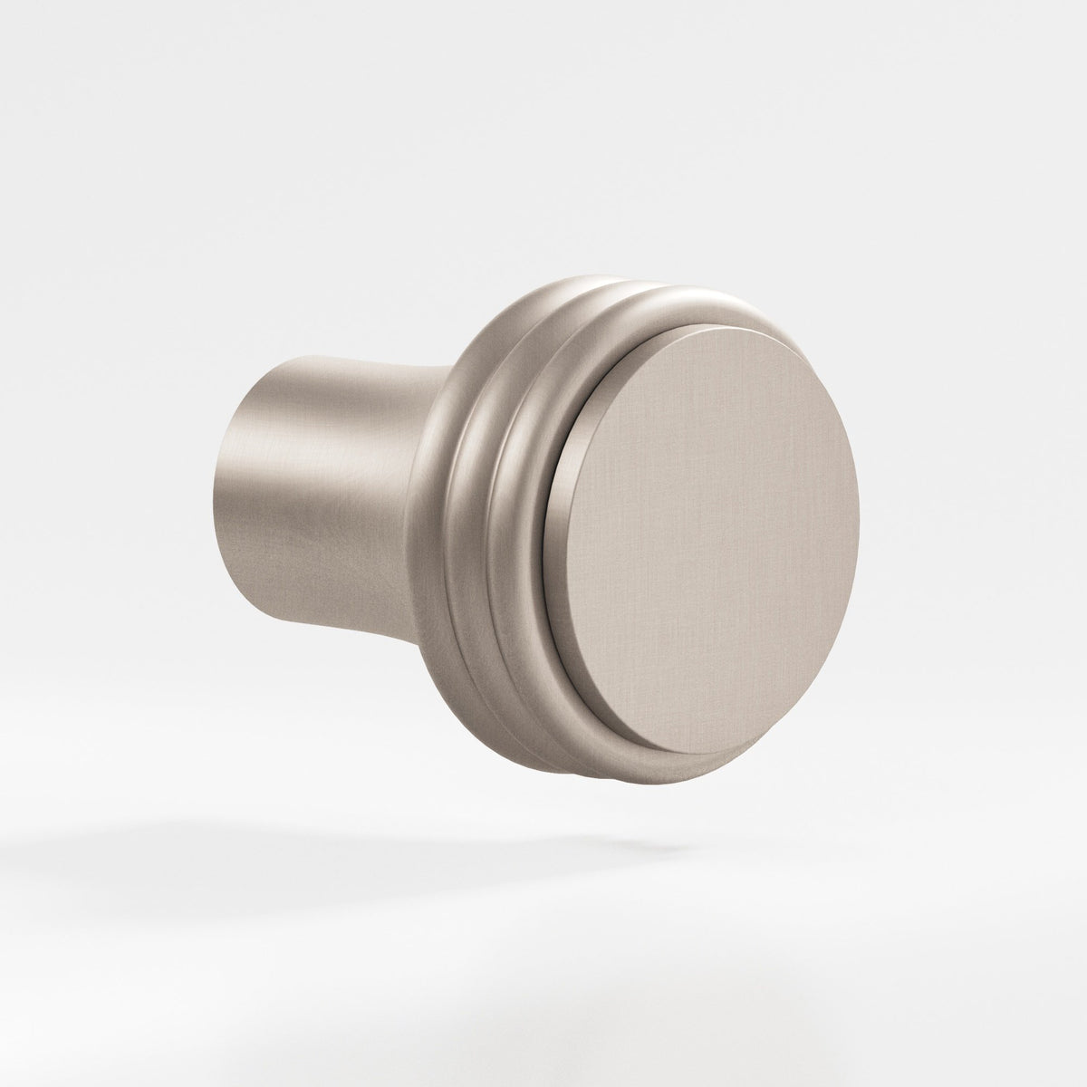 Colonial Bronze 377BB Ribbed Round Back-to-Back Shower Door Knob Kit, 1-1/4 in Diameter - Matte Satin Nickel