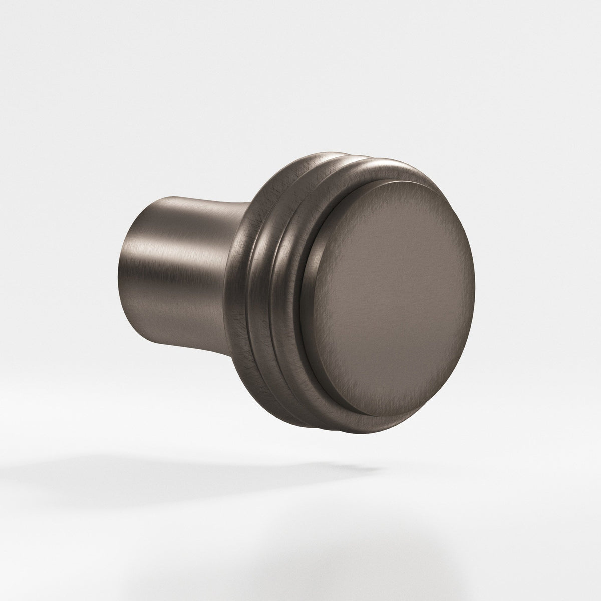 Colonial Bronze 376 Ribbed Round Knob, 7/8 in Diameter - Pewter