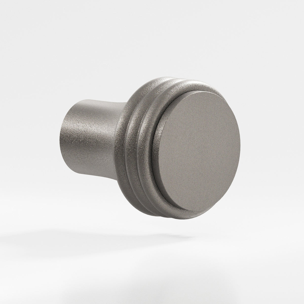 Colonial Bronze 377 Ribbed Round Knob, 1-1/4 in Diameter - Frost Nickel™
