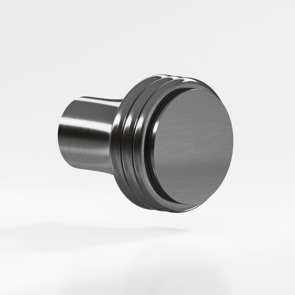 Colonial Bronze 377 Ribbed Round Knob, 1-1/4 in Diameter - Graphite