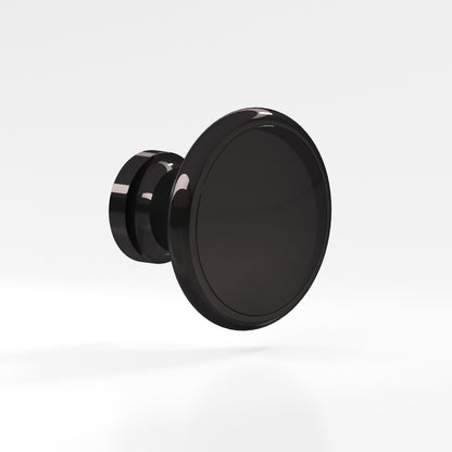 Colonial Bronze 378BB Rimmed Disc Back-to-Back Shower Door Knob Kit, 1-1/4 in Diameter - Satin Black