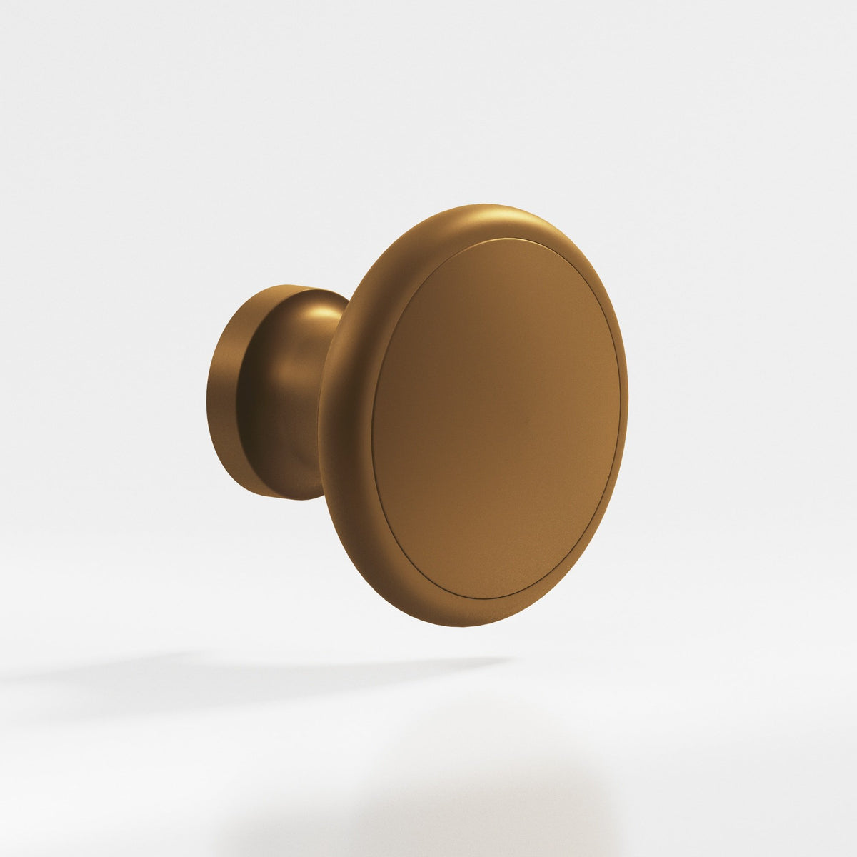 Colonial Bronze 378 Rimmed Disc Knob, 1-1/4 in Diameter - Matte Light Statuary Bronze