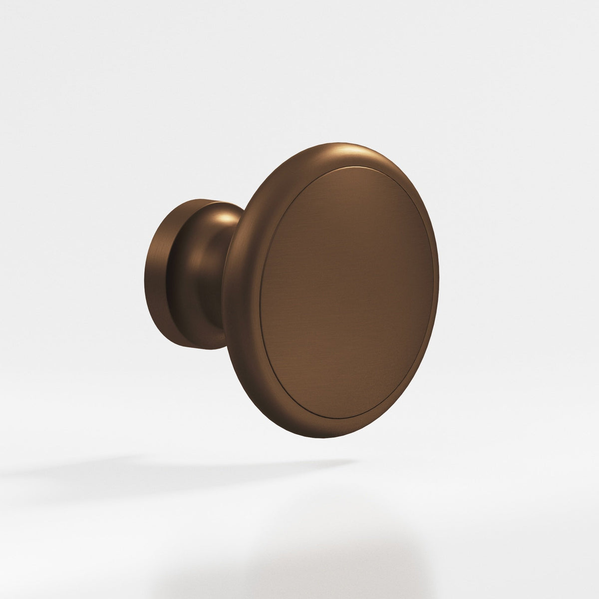 Colonial Bronze 378 Rimmed Disc Knob, 1-1/4 in Diameter - Matte Oil Rubbed Bronze
