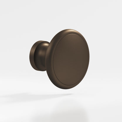 Colonial Bronze 378BB Rimmed Disc Back-to-Back Shower Door Knob Kit, 1-1/4 in Diameter - Heritage Bronze