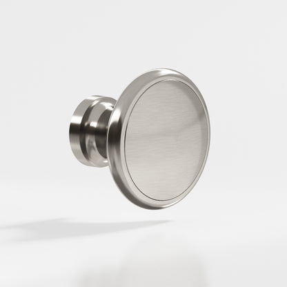 Colonial Bronze 378BB Rimmed Disc Back-to-Back Shower Door Knob Kit, 1-1/4 in Diameter - Satin Nickel
