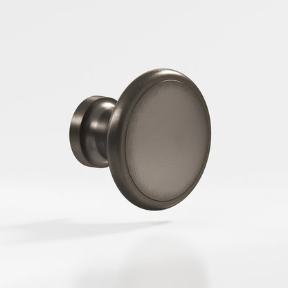Colonial Bronze 378BB Rimmed Disc Back-to-Back Shower Door Knob Kit, 1-1/4 in Diameter - Pewter