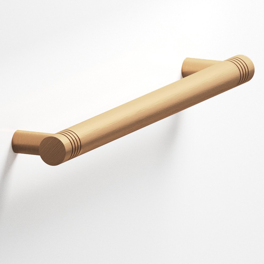 Colonial Bronze 415 Grooved Round Pull with Straight Posts, 3/4 in Diameter - Matte Satin Bronze