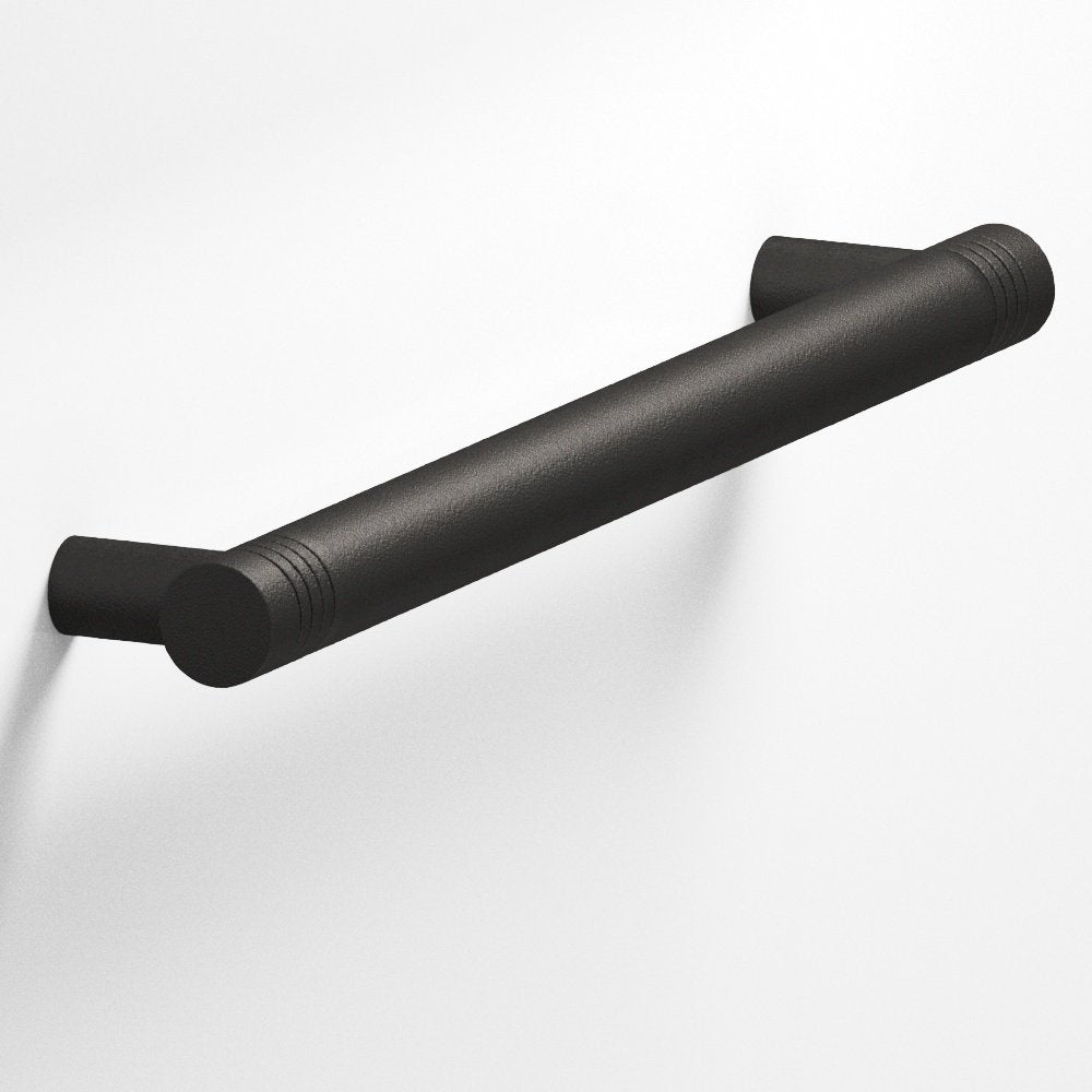 Colonial Bronze 413 Grooved Round Pull with Straight Posts, 1/2 in Diameter - Frost Black™