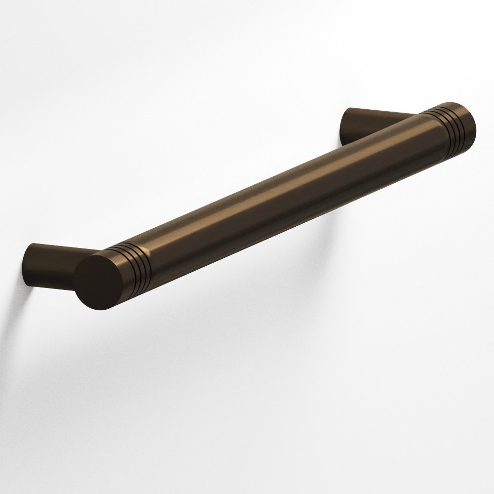 Colonial Bronze 413 Grooved Round Pull with Straight Posts, 1/2 in Diameter - Oil Rubbed Bronze