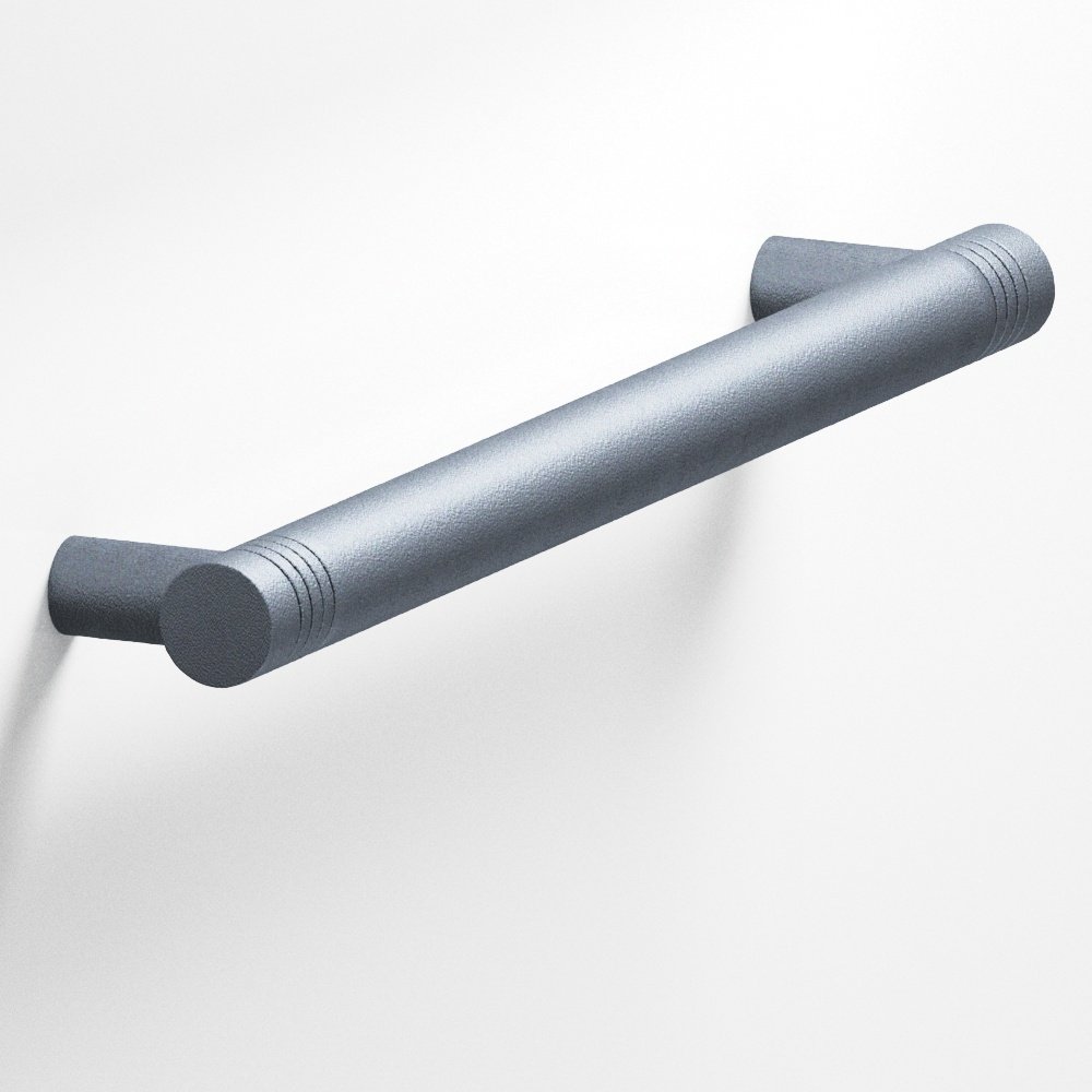 Colonial Bronze 413 Grooved Round Pull with Straight Posts, 1/2 in Diameter - Frost Chrome™