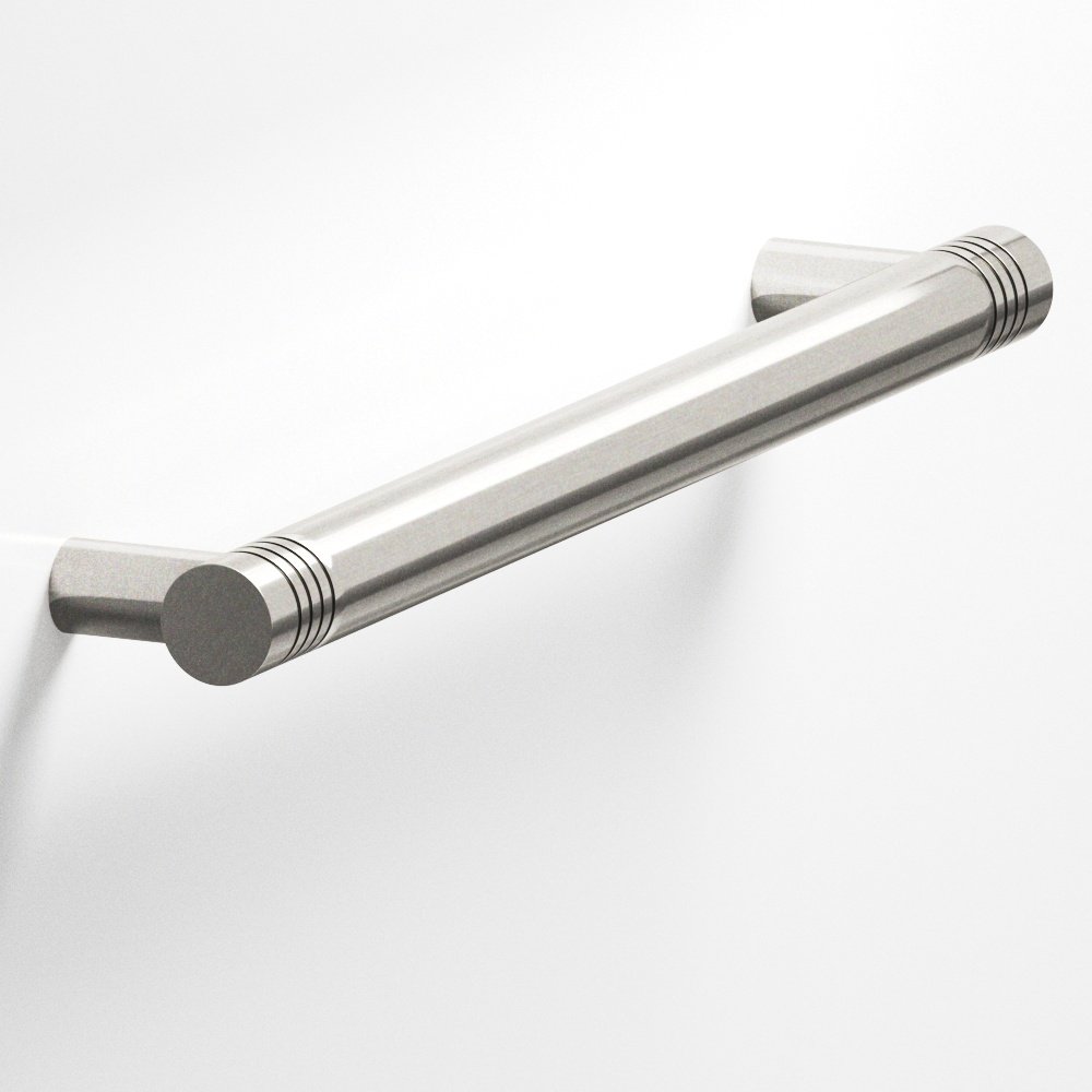 Colonial Bronze 413 Grooved Round Pull with Straight Posts, 1/2 in Diameter - Satin Nickel