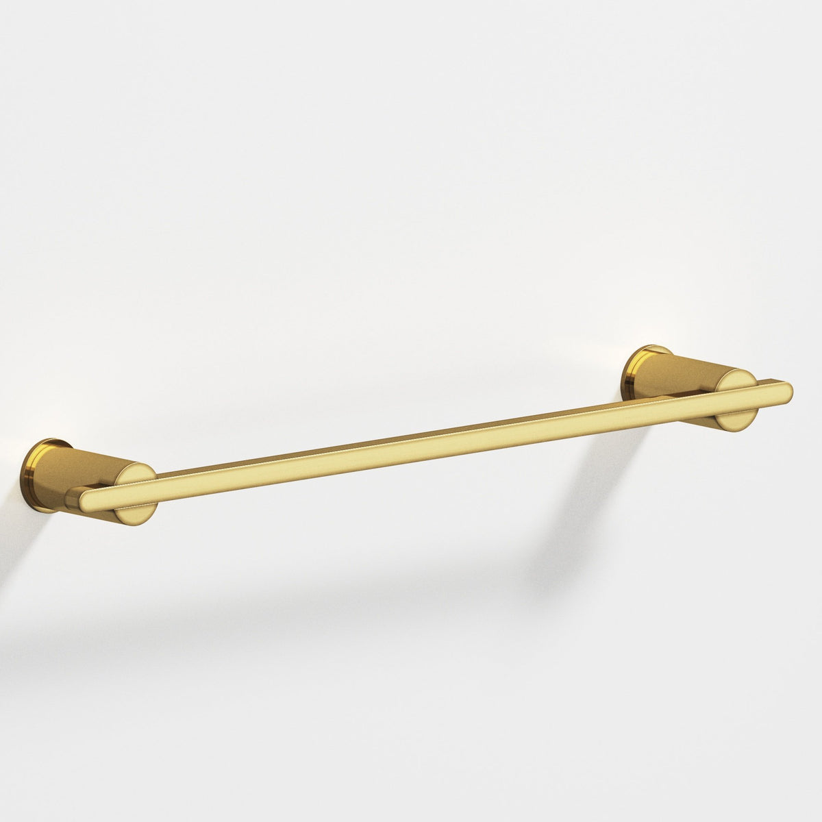 Colonial Bronze 42 Rectangular Towel Bar and Appliance Pull, Partially Encapsulated by Round Posts - Antique Bronze