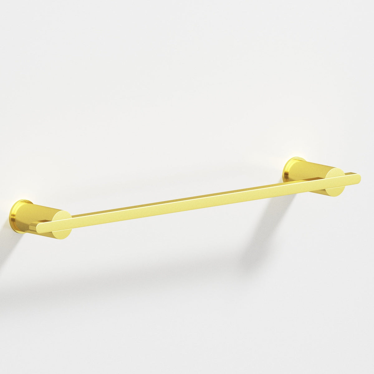 Colonial Bronze 42 Rectangular Towel Bar and Appliance Pull, Partially Encapsulated by Round Posts - French Gold