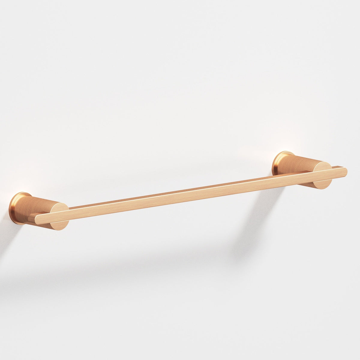 Colonial Bronze 42 Rectangular Towel Bar and Appliance Pull, Partially Encapsulated by Round Posts - Satin Bronze