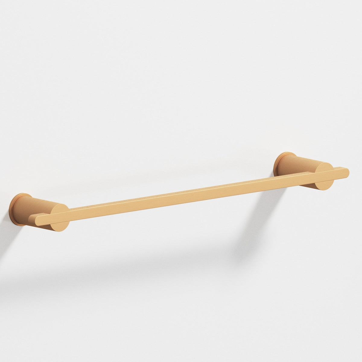 Colonial Bronze 42 Rectangular Towel Bar and Appliance Pull, Partially Encapsulated by Round Posts - Matte Satin Bronze