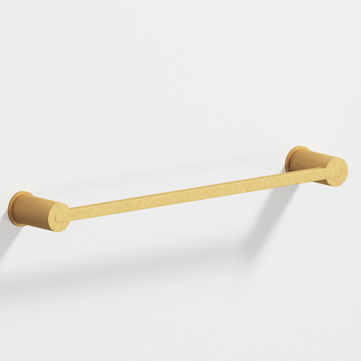 Colonial Bronze 43 Rectangular Towel Bar and Appliance Pull, Fully Encapsulated by Round Posts - Weathered Brass
