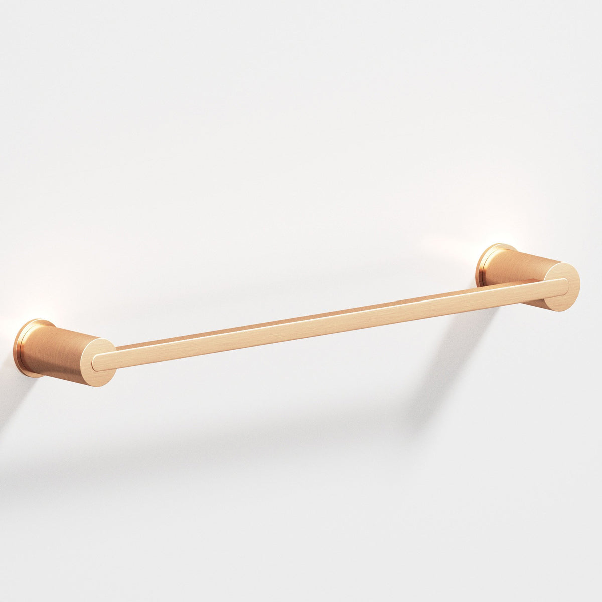 Colonial Bronze 43 Rectangular Towel Bar and Appliance Pull, Fully Encapsulated by Round Posts - Satin Bronze
