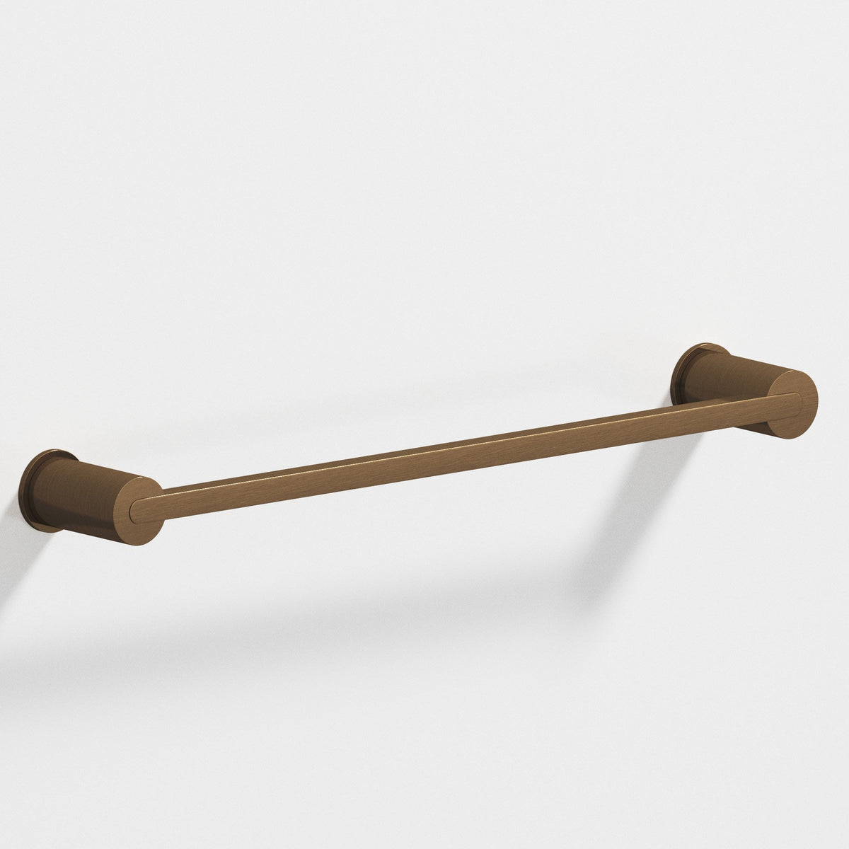 Colonial Bronze 43 Rectangular Towel Bar and Appliance Pull, Fully Encapsulated by Round Posts - Light Statuary Bronze