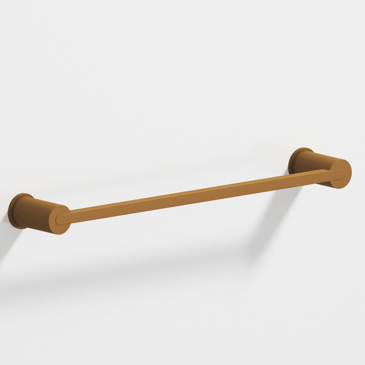 Colonial Bronze 43 Rectangular Towel Bar and Appliance Pull, Fully Encapsulated by Round Posts - Matte Light Statuary Bronze