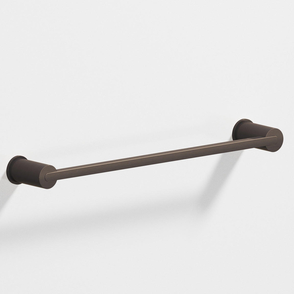 Colonial Bronze 43 Rectangular Towel Bar and Appliance Pull, Fully Encapsulated by Round Posts - Dark Statuary Bronze