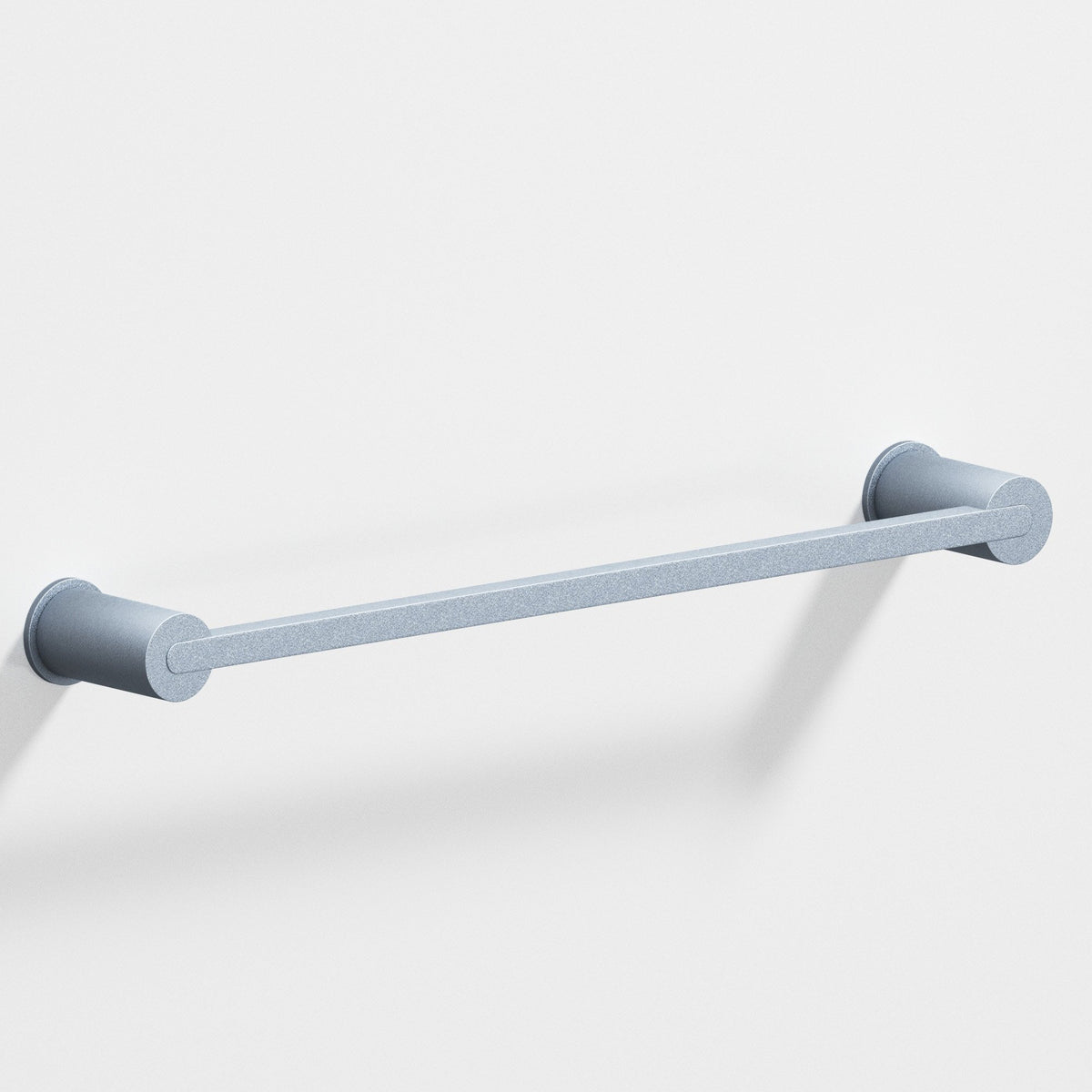 Colonial Bronze 43 Rectangular Towel Bar and Appliance Pull, Fully Encapsulated by Round Posts - Frost Chrome™