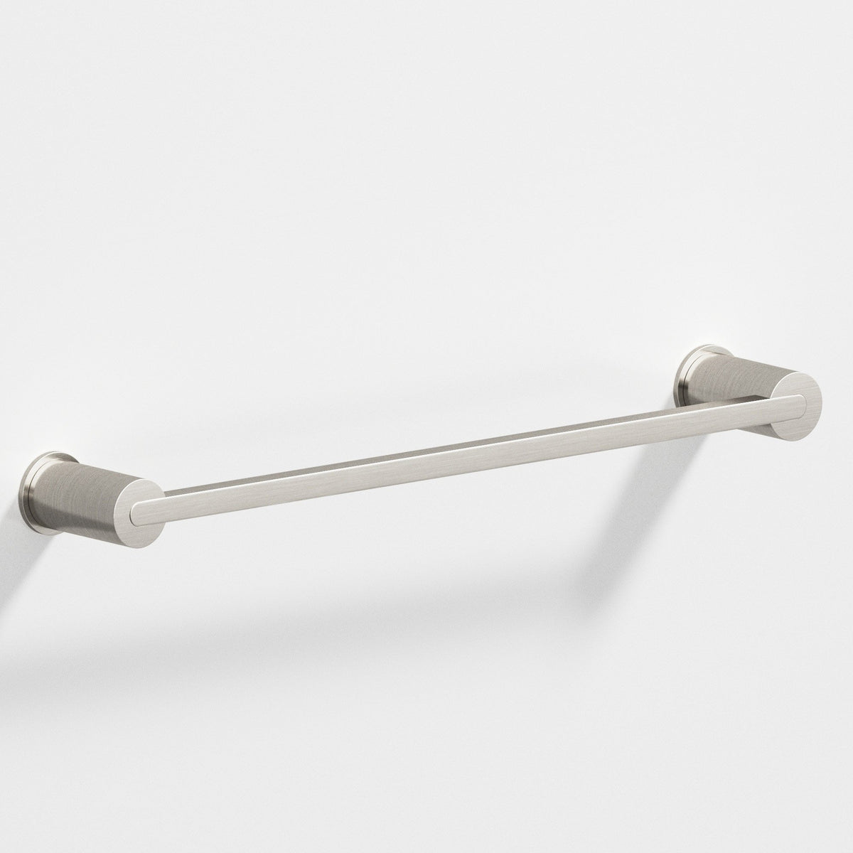 Colonial Bronze 43 Rectangular Towel Bar and Appliance Pull, Fully Encapsulated by Round Posts - Satin Nickel