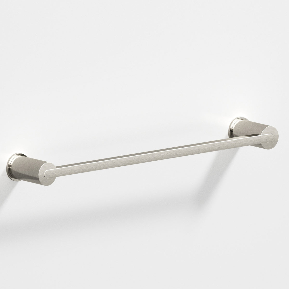 Colonial Bronze 43 Rectangular Towel Bar and Appliance Pull, Fully Encapsulated by Round Posts - Nickel Stainless