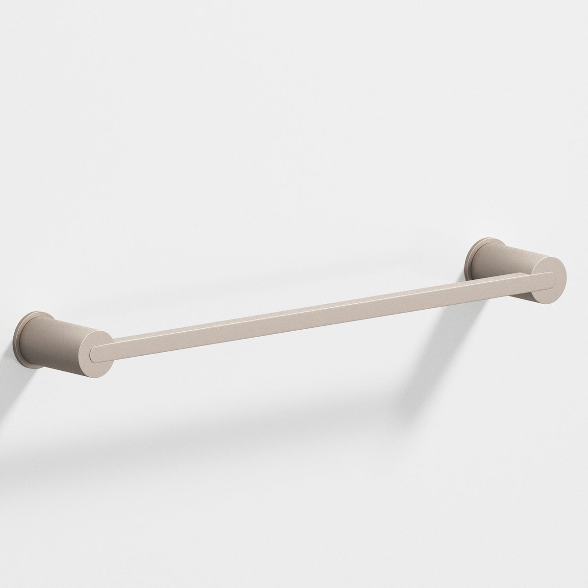 Colonial Bronze 43 Rectangular Towel Bar and Appliance Pull, Fully Encapsulated by Round Posts - Matte Satin Nickel
