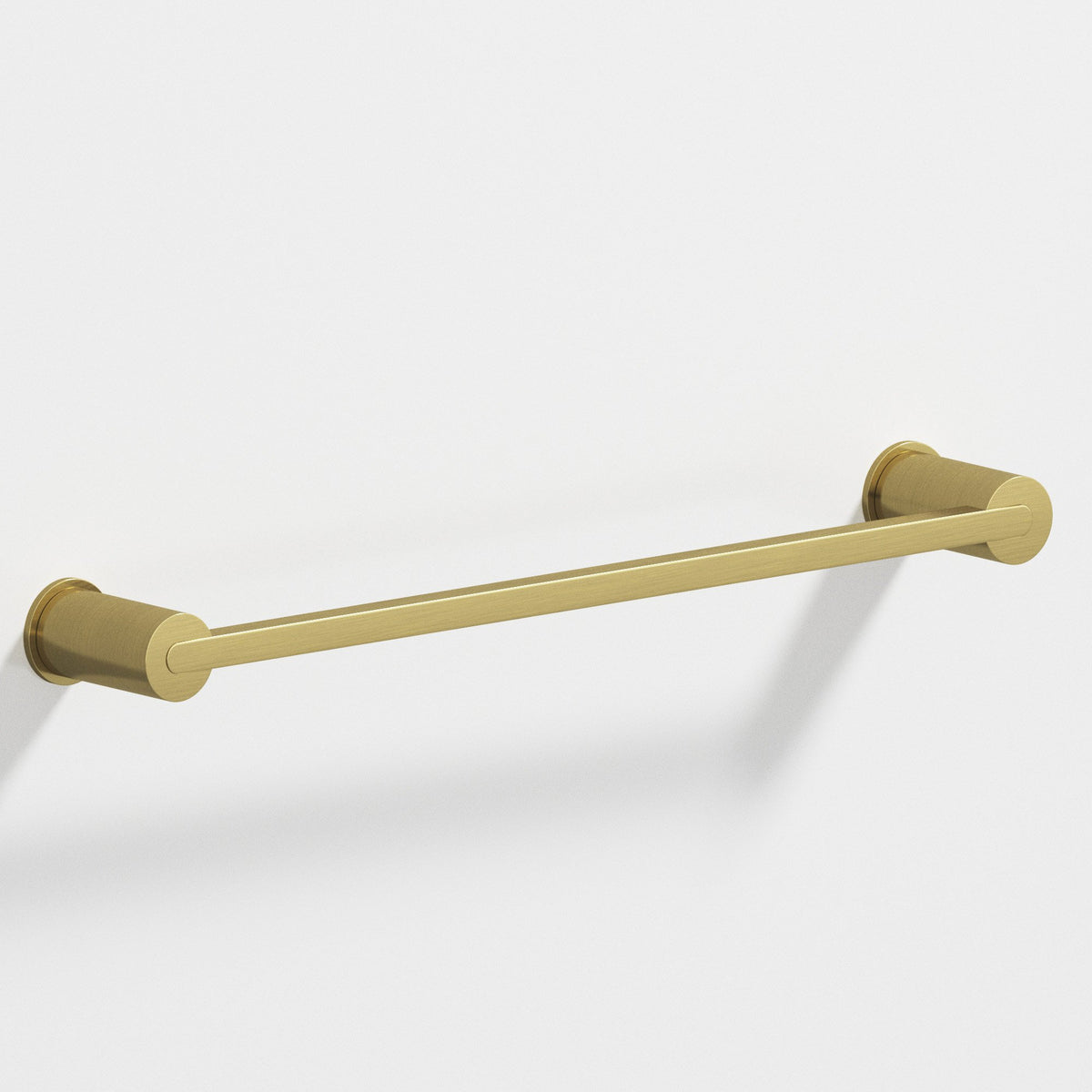 Colonial Bronze 43 Rectangular Towel Bar and Appliance Pull, Fully Encapsulated by Round Posts - Antique Brass