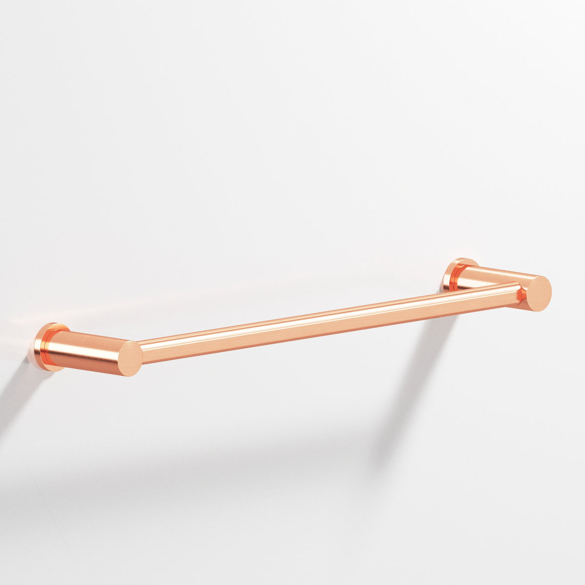 Colonial Bronze 44 Round Towel Bar and Appliance Pull, Fully Encapsulated by Round Posts - Satin Copper