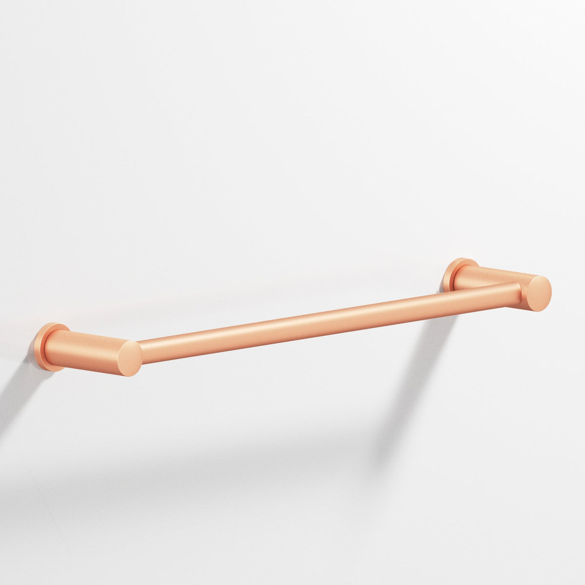 Colonial Bronze 44 Round Towel Bar and Appliance Pull, Fully Encapsulated by Round Posts - Matte Satin Copper