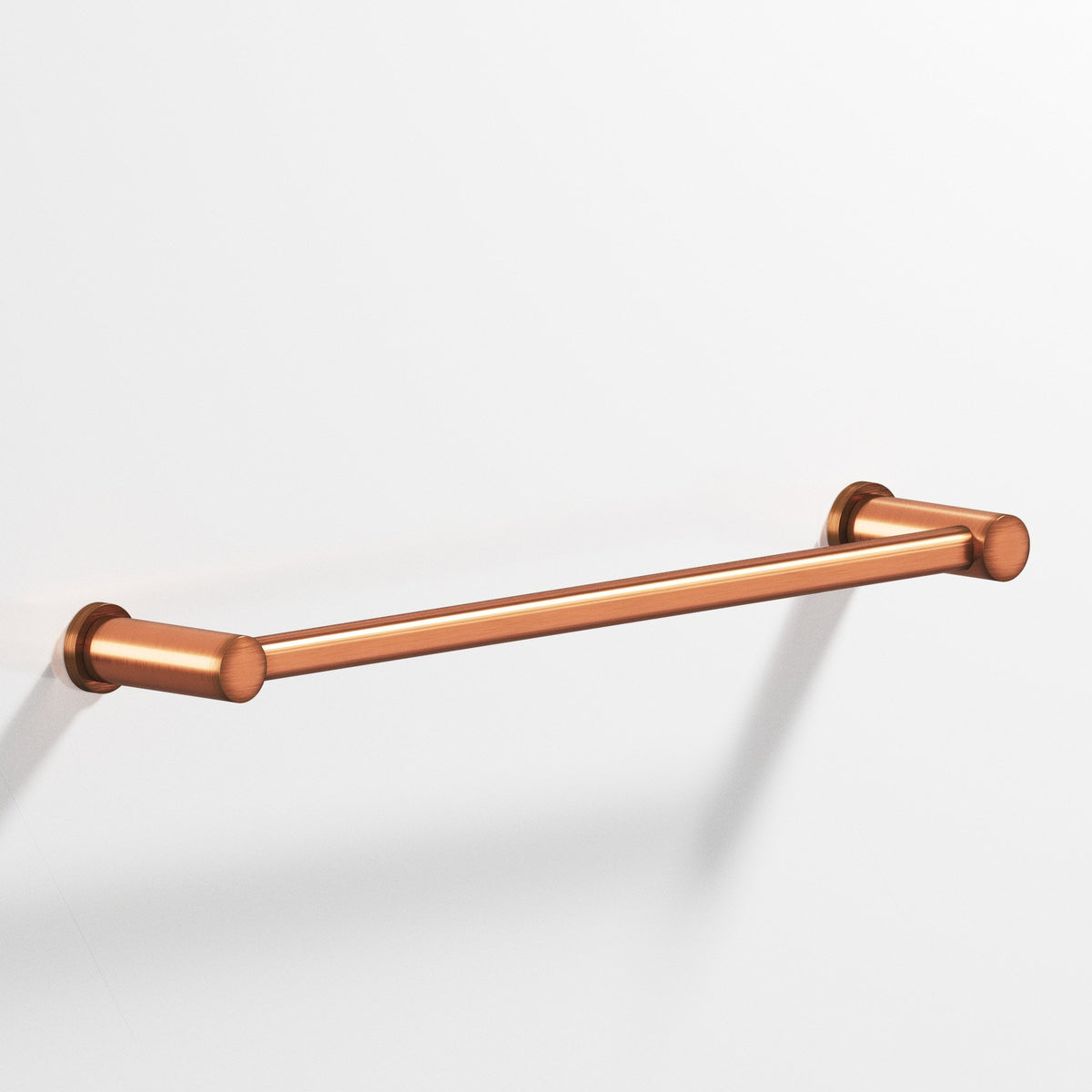 Colonial Bronze 44 Round Towel Bar and Appliance Pull, Fully Encapsulated by Round Posts - Antique Copper