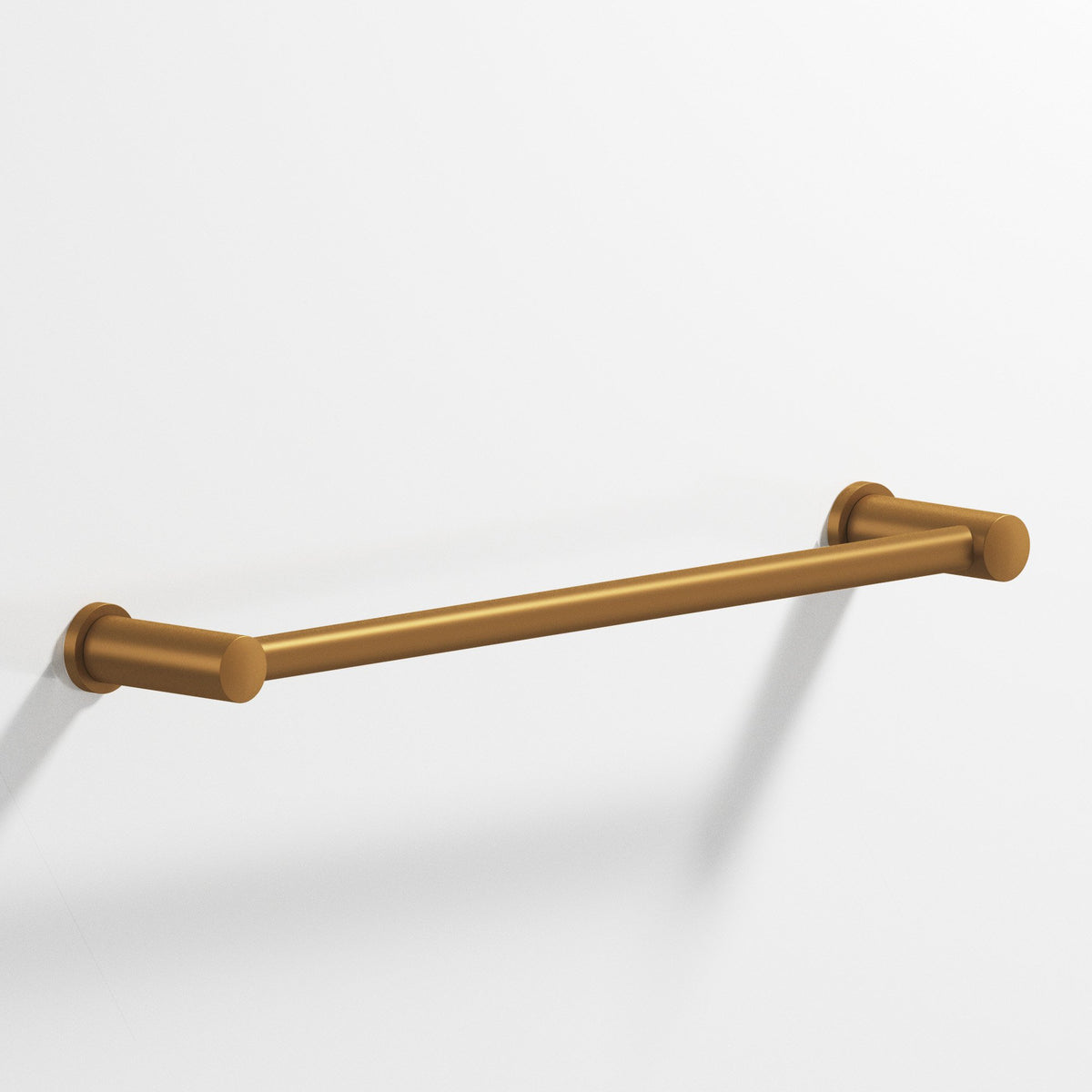 Colonial Bronze 44 Round Towel Bar and Appliance Pull, Fully Encapsulated by Round Posts - Matte Light Statuary Bronze