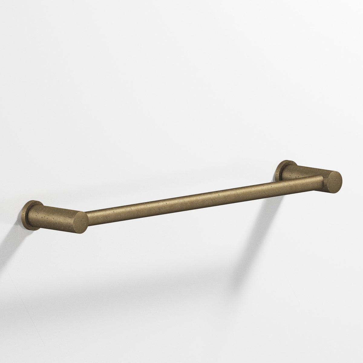 Colonial Bronze 44 Round Towel Bar and Appliance Pull, Fully Encapsulated by Round Posts - Distressed Oil Rubbed Bronze