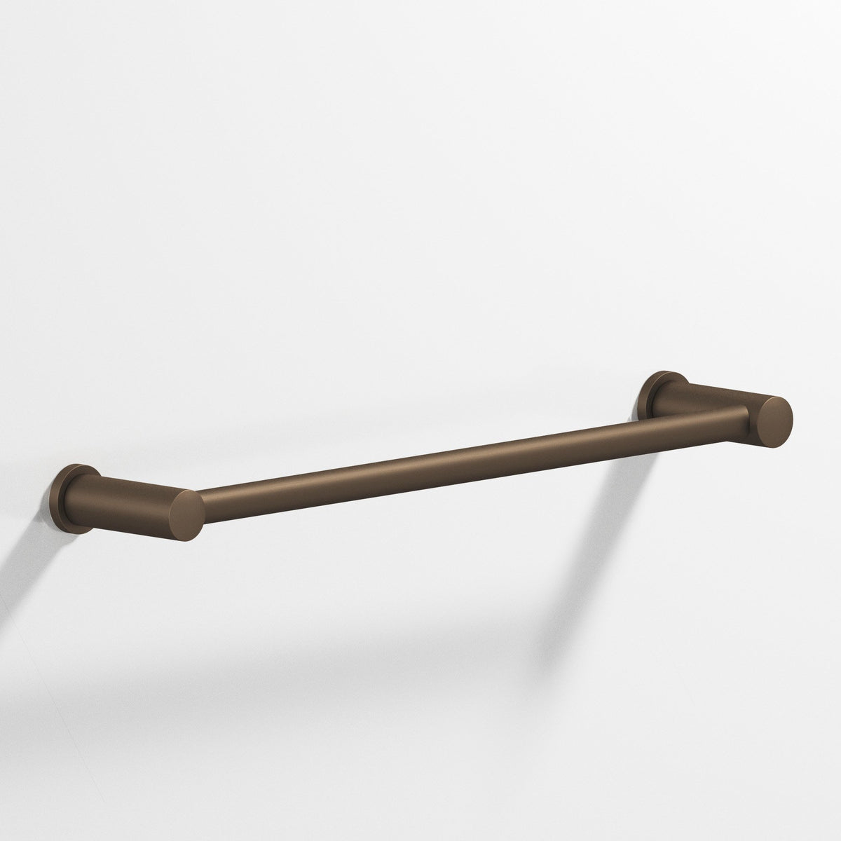 Colonial Bronze 44 Round Towel Bar and Appliance Pull, Fully Encapsulated by Round Posts - Heritage Bronze