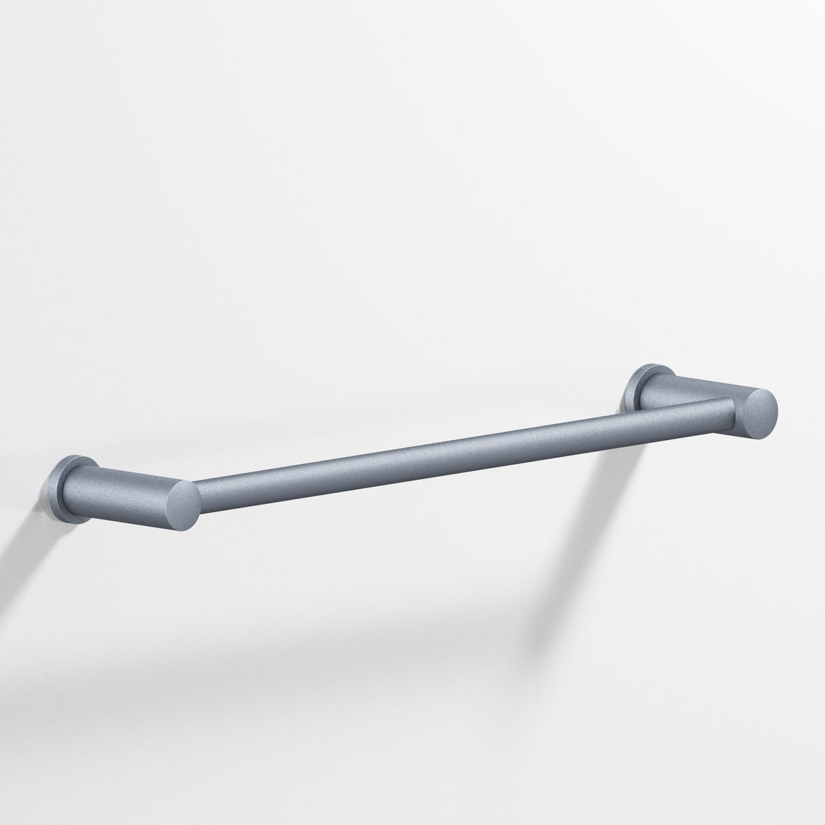 Colonial Bronze 44 Round Towel Bar and Appliance Pull, Fully Encapsulated by Round Posts - Frost Chrome™