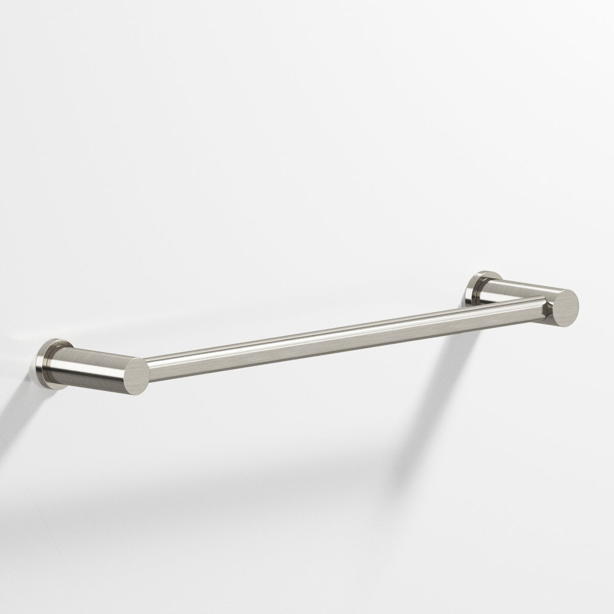 Colonial Bronze 44 Round Towel Bar and Appliance Pull, Fully Encapsulated by Round Posts - Nickel Stainless