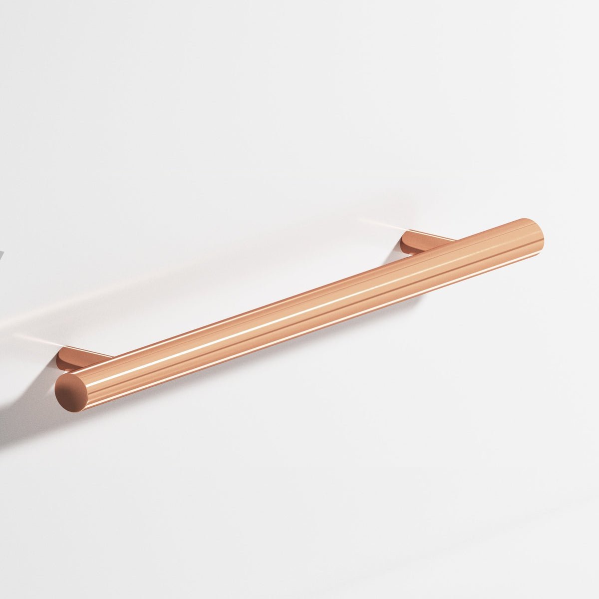 Colonial Bronze 500 Round Pull with Straight Posts, 1/2 in Diameter - Polished Copper