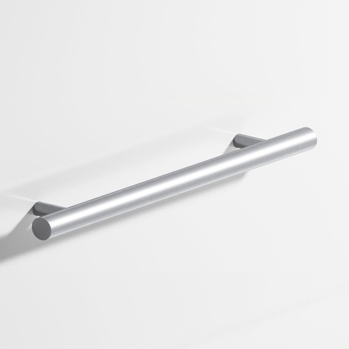 Colonial Bronze 500 Round Pull with Straight Posts, 1/2 in Diameter - Matte Satin Chrome