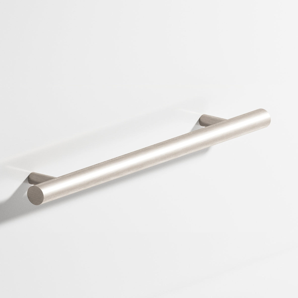 Colonial Bronze 500 Round Pull with Straight Posts, 1/2 in Diameter - Matte Satin Nickel