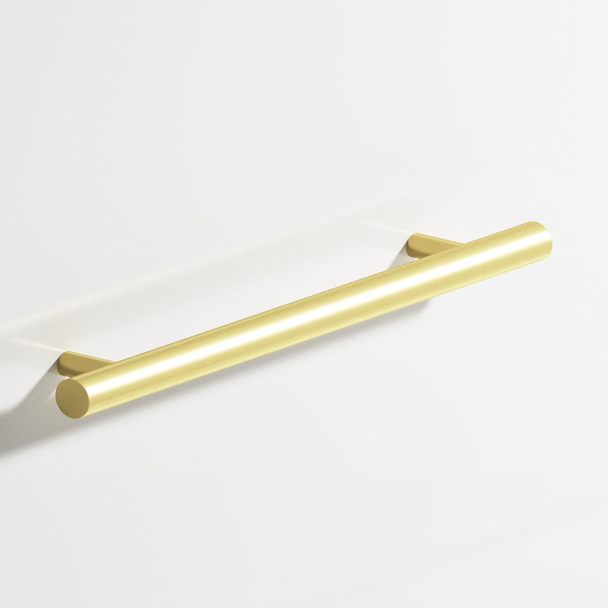 Colonial Bronze 500 Round Pull with Straight Posts, 1/2 in Diameter - Matte Satin Brass