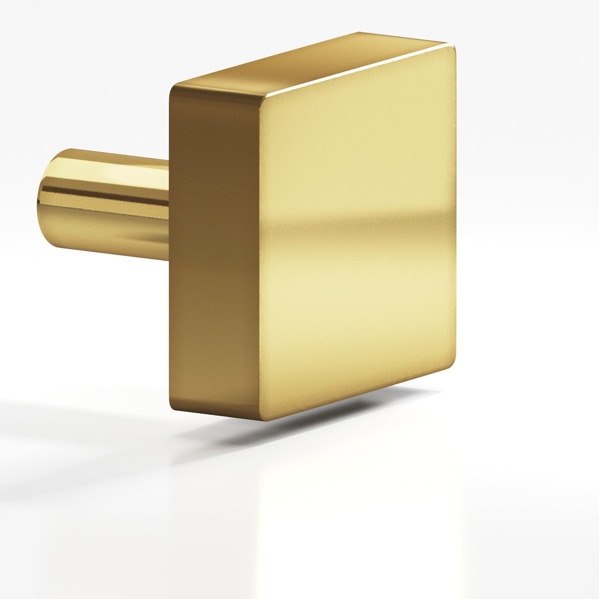 Colonial Bronze 521 Square Knob with Straight Post, 1-1/4 in - Antique Bronze