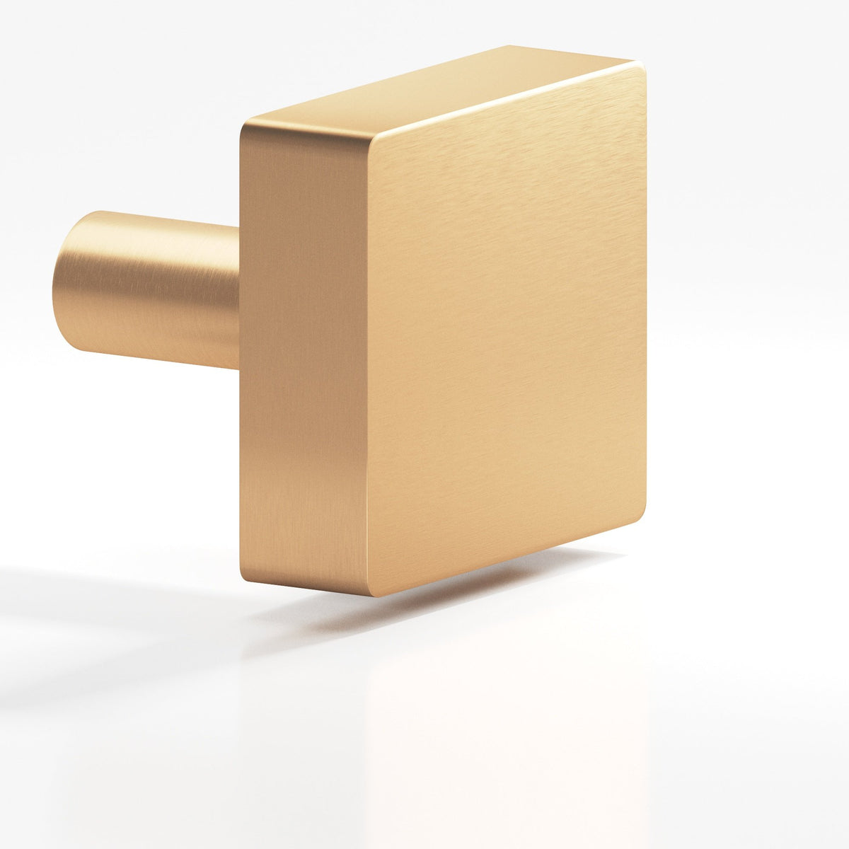 Colonial Bronze 522 Square Knob with Straight Post, 1-1/2 in - Matte Satin Bronze