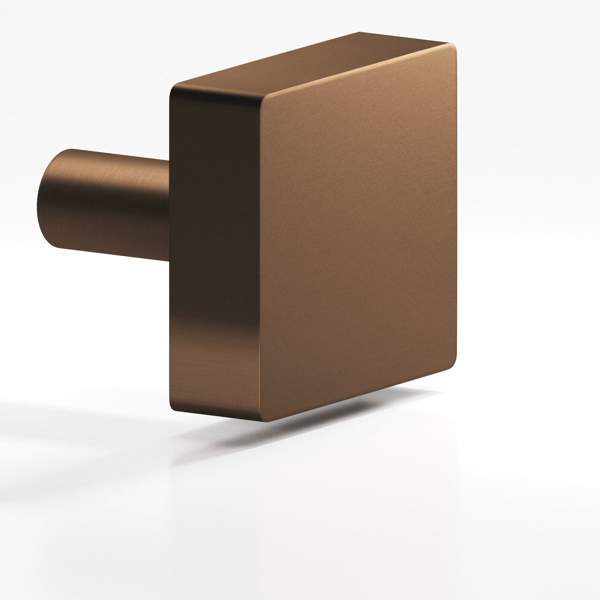Colonial Bronze 522 Square Knob with Straight Post, 1-1/2 in - Matte Oil Rubbed Bronze