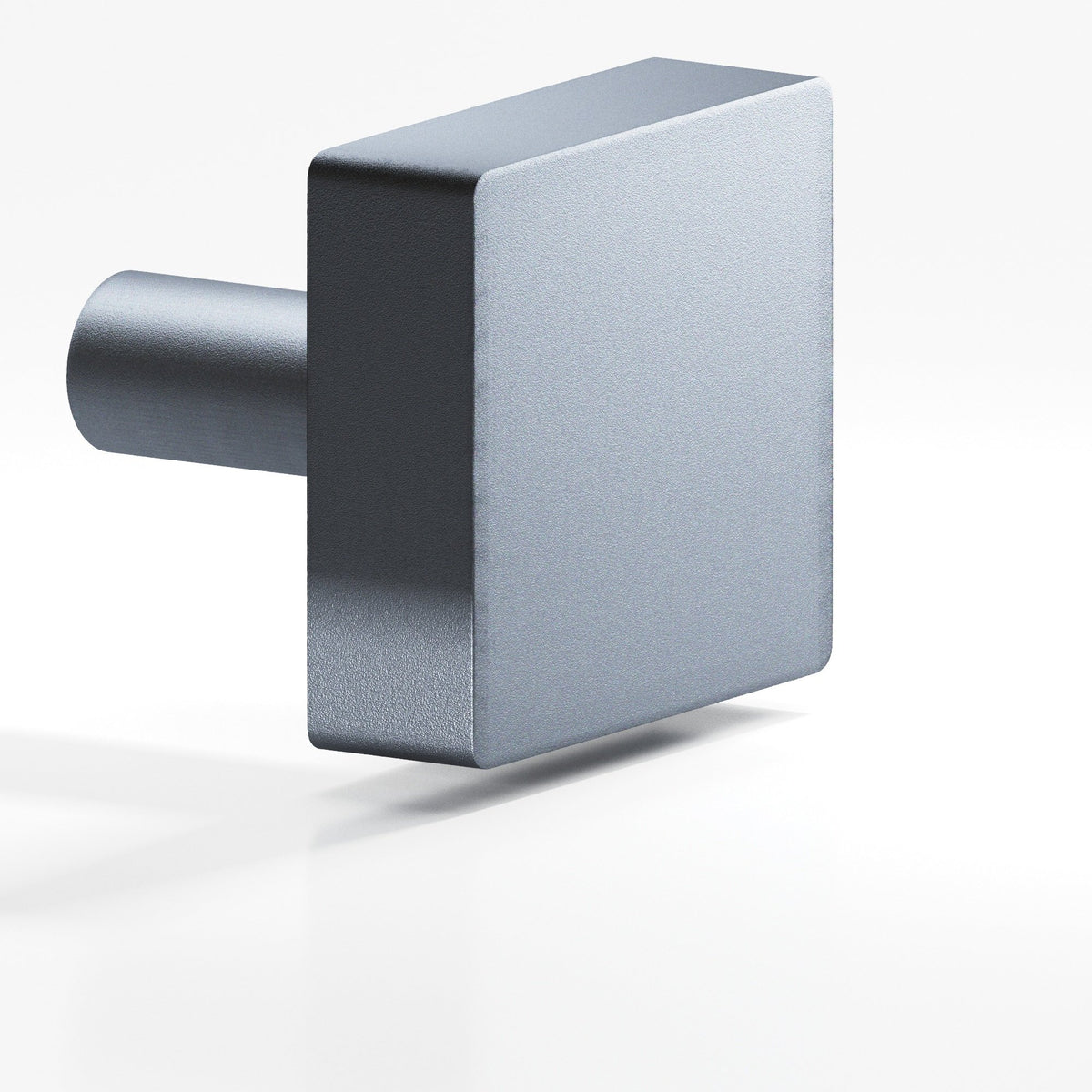 Colonial Bronze 520 Square Knob with Straight Post, 1 in - Frost Chrome™